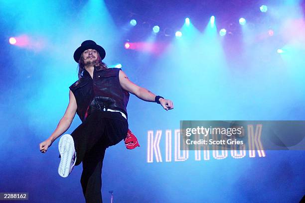 Kid Rock performs during the Music Midtown 2002 in Atlanta, Georgia. 5/4/02 Photo by Scott Gries/Getty Images