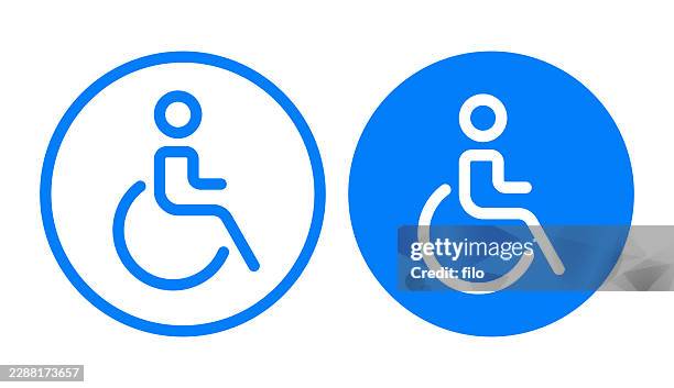 disability symbol - wheelchair ramp stock illustrations