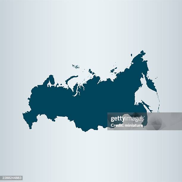 russia map - russia map vector stock illustrations
