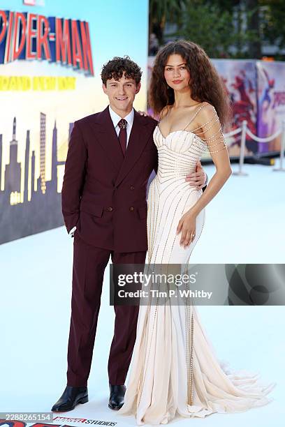 Tom Holland and Zendaya attend the Spider-Man: Brand New Day UK premiere in Odeon Luxe Leicester Square on Wednesday 29th July 2026 in London,...