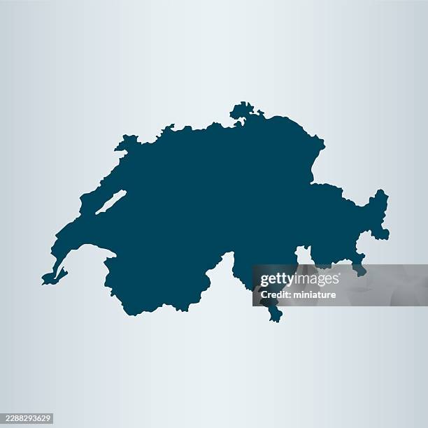 switzerland map - bern switzerland stock illustrations
