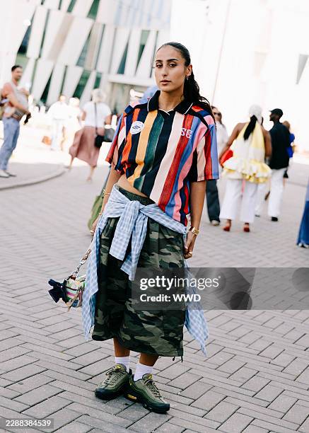 Street Style at Copenhagen Spring 2027 Fashion Week Street Style on August 05, 2026 in Copenhagen, Denmark.
