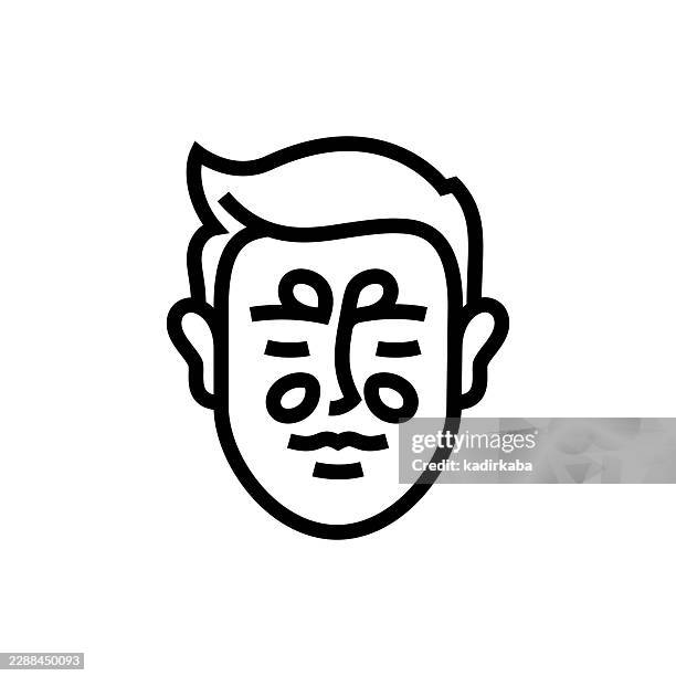sinus line icon - sinus pressure stock illustrations