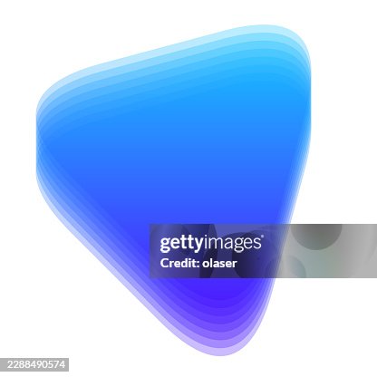 Blue and purple layered rounded triangular shape on a clean white background with smooth gradients and soft transparency, creating a sleek modern graphic element. Blue and purple layered rounded triangular shape on a clean white background with smooth gradients and soft transparency, creating a sleek modern graphic element.
