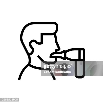 Spirometry Line Icon Spirometry Line Icon