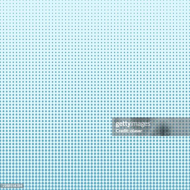 light blue halftone dot pattern fading from sparse at the top to dense at the bottom on a pale background. - green screen background stock illustrations