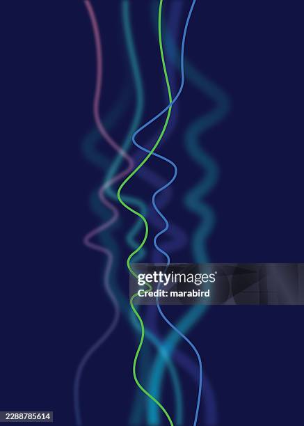 connected profiles digital dialogue lines - deep conversation stock illustrations