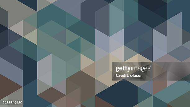 geometric background with overlapping translucent triangles in muted blue, gray, teal, and beige tones, creating a layered low-poly pattern with clean edges and soft contrast. - colour block background stock illustrations