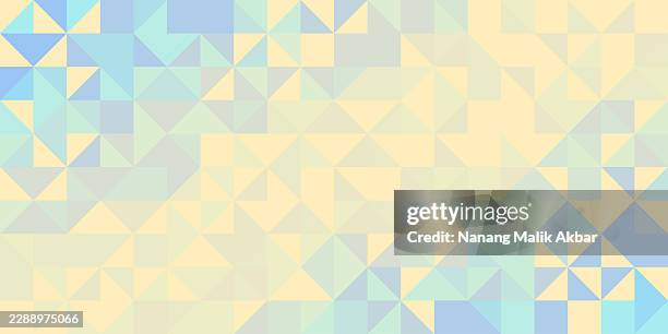 geometric pattern mosaic background - randomness concept stock illustrations