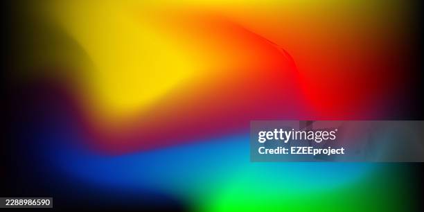 abstract gradient wave background. smooth blur background design vector. vibrant gradient background. bold curve wave background design - rainbow mesh background stock illustrations