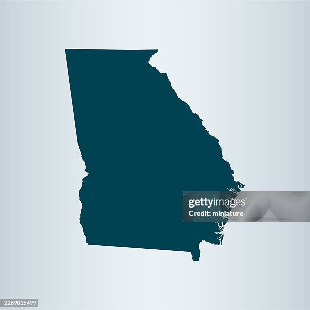 georgia map - georgia stock illustrations