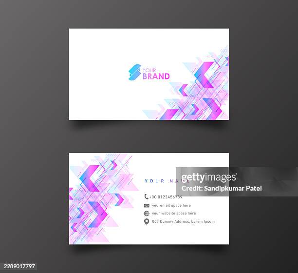business card - creative and clean modern business card template. - fancy table setting stock illustrations