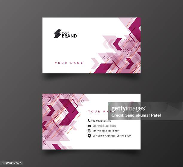 business card - creative and clean modern business card template. - fancy table setting stock illustrations