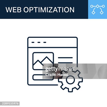 Web Optimization Line Icon Web Optimization Line Icon
