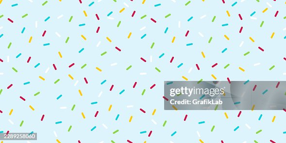 Pattern containing colorful sugar decorations Pattern containing colorful sugar decorations