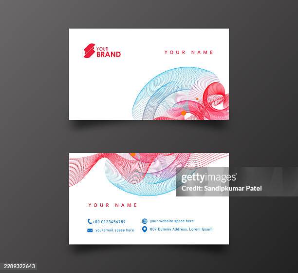 business card - creative and clean modern business card template. - fancy table setting stock illustrations