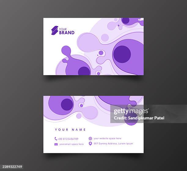 business card - creative and clean modern business card template. - fancy table setting stock illustrations