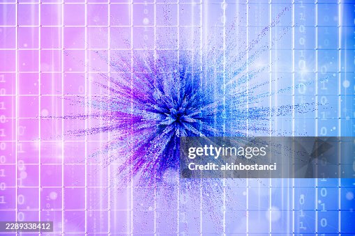 Futuristic Abstract Exploding Particles Background Digital Big Data Cloud Tech Concept Futuristic Abstract Exploding Particles Background Digital Big Data Cloud Tech Concept