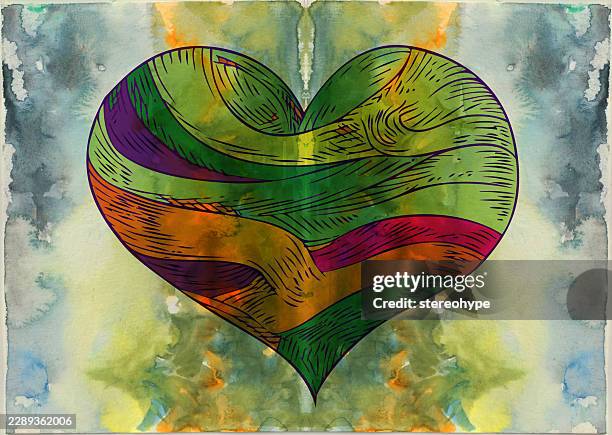 wounded heart - graphite background stock illustrations