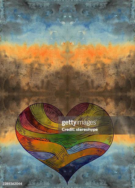 wounded heart - graphite background stock illustrations