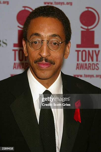 Gregory Hines in the pressroom during the 56th Annual Tony Awards at Radio City Music Hall, New York City. June 2, 2002. Photo by Scott Gries/Getty...