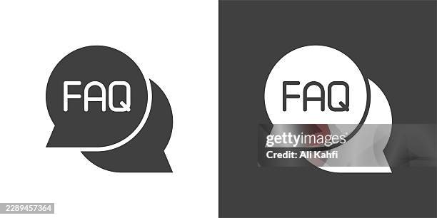 faq glyph solid icon. solid icon that can be applied anywhere, simple, pixel perfect and modern style. - question icon stock illustrations