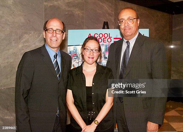 Matthew Blank, Chairman and CEO of Showtime Networks, and Pencil, announce the winners of the Fifth Annual NYC Youth Video Festival on June 3, 2002...