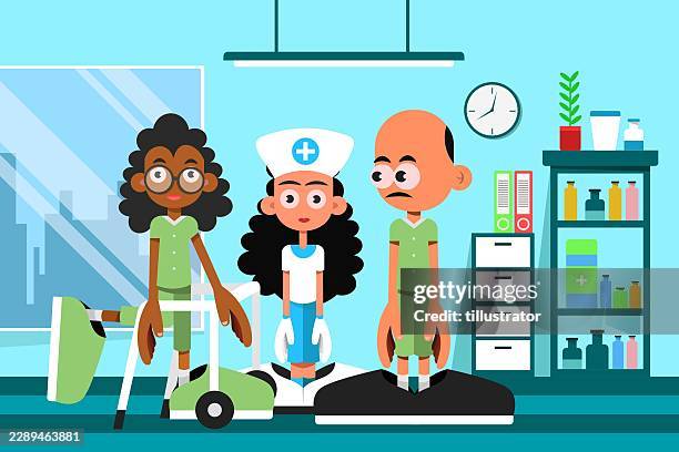 home help - doctors visit stock illustrations