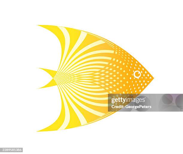 tropical fish cut out on white background - coral reef white background stock illustrations