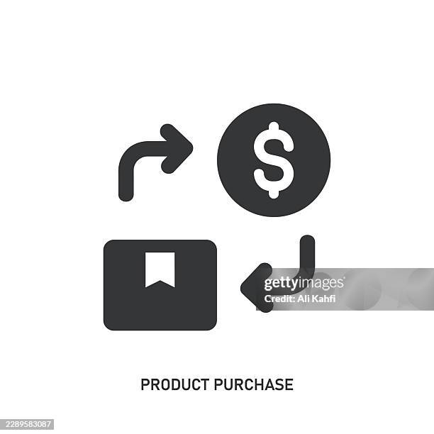 product purchase glyph solid icon. solid icon that can be applied anywhere, simple, pixel perfect and modern style. - process improvement stock illustrations