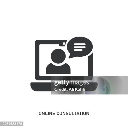 Online Consultation glyph solid icon. Solid icon that can be applied anywhere, simple, pixel perfect and modern style. Online Consultation glyph solid icon. Solid icon that can be applied anywhere, simple, pixel perfect and modern style.