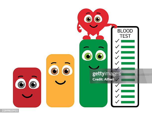 heart health - relieved expression stock illustrations