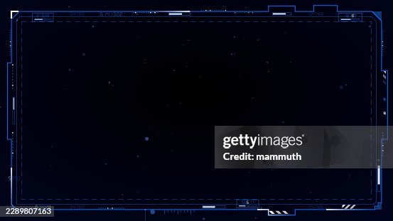 Futuristic digital frame, dark background, technical interface, data display Futuristic digital frame, dark background, technical interface, data display