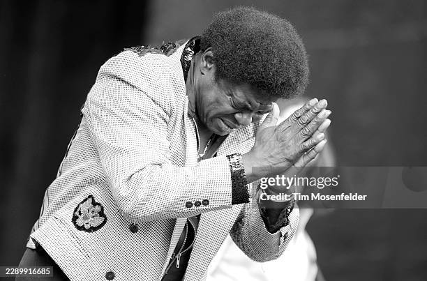 Charles Bradley performs during the Outside Lands Music & Arts festival at the Polo Fields in Golden Gate Park on August 14, 2011 in San Francisco,...