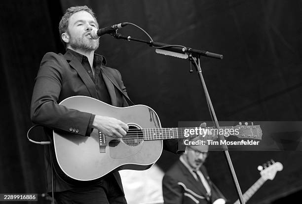 Josh Ritter performs during the Outside Lands Music & Arts festival at the Polo Fields in Golden Gate Park on August 14, 2011 in San Francisco,...