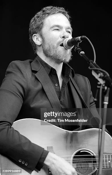 Josh Ritter performs during the Outside Lands Music & Arts festival at the Polo Fields in Golden Gate Park on August 14, 2011 in San Francisco,...