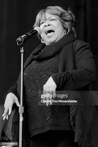 Mavis Staples performs during the Outside Lands Music & Arts festival at the Polo Fields in Golden Gate Park on August 14, 2011 in San Francisco,...