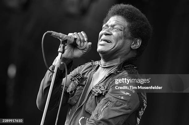 Charles Bradley performs during the Outside Lands Music & Arts festival at the Polo Fields in Golden Gate Park on August 14, 2011 in San Francisco,...
