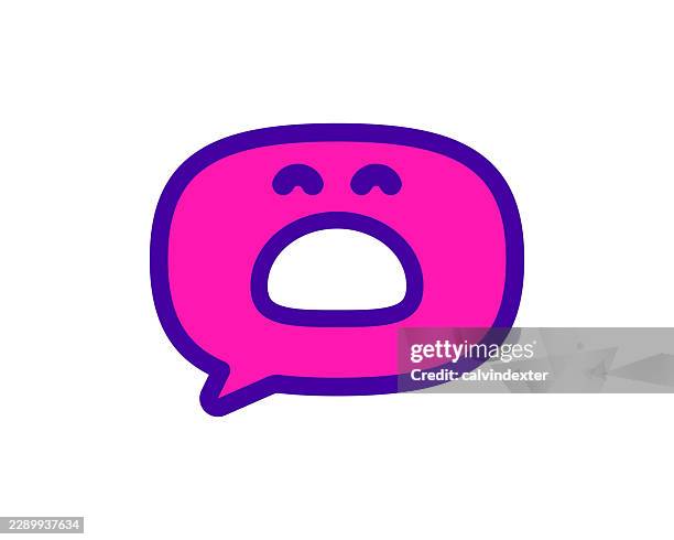 angry displeased chatbot emoji icon symbol - question icon vector cute stock illustrations