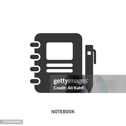 Notebook glyph solid icon. Solid icon that can be applied anywhere, simple, pixel perfect and modern style. Notebook glyph solid icon. Solid icon that can be applied anywhere, simple, pixel perfect and modern style.