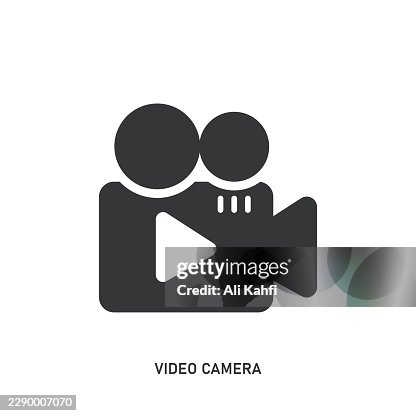 Video Camera glyph solid icon. Solid icon that can be applied anywhere, simple, pixel perfect and modern style. Video Camera glyph solid icon. Solid icon that can be applied anywhere, simple, pixel perfect and modern style.