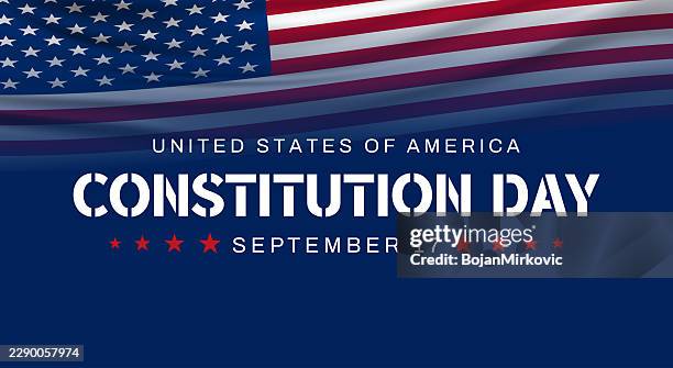 constitution day poster, card, september 17. vector - constitution day stock illustrations