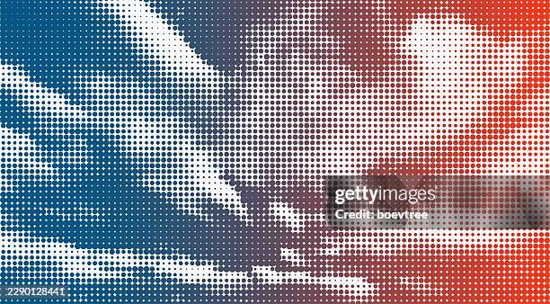 gradient half tone dots cloud sky texture background - clear sky gradient stock illustrations
