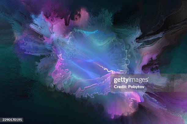 outer space fantasy - nebula cloud stock illustrations
