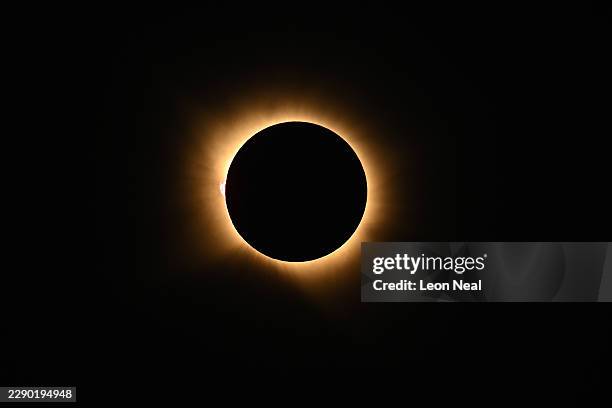 Total solar eclipse is seen on August 12, 2026 in Palencia, Spain. It was the first time a total solar eclipse, when the sun is blocked by the moon's...