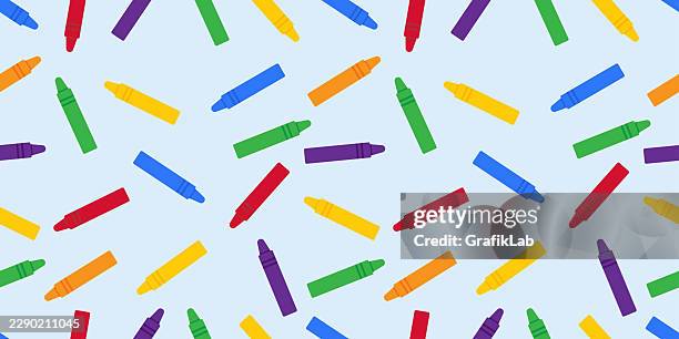bunte wachsstifte haben eine nahtlose textur - malkreide zeichnung stock-grafiken, -clipart, -cartoons und -symbole