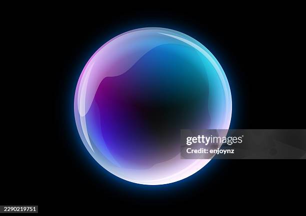 luminous gradient bubble - crystal ball stock illustrations