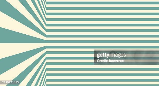 perspective zebra stripes template background - folded corner stock illustrations