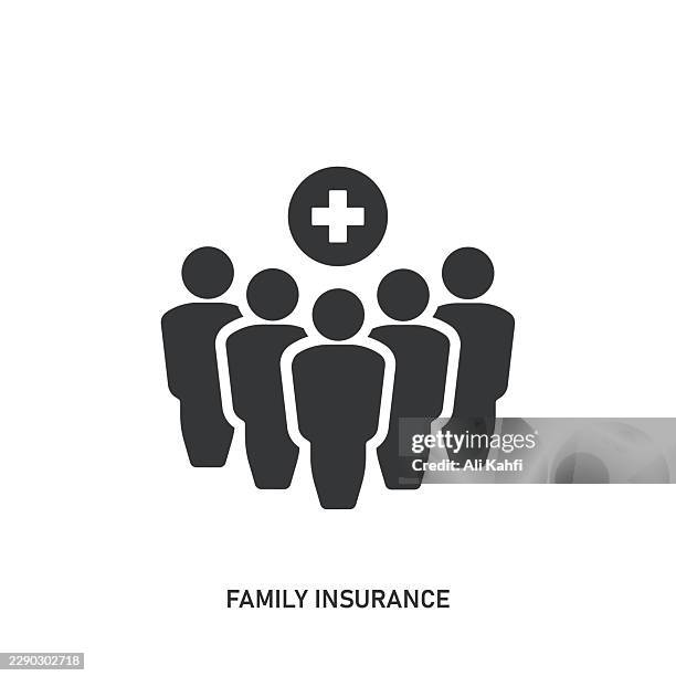 family insurance glyph solid icon. solid icon that can be applied anywhere, simple, pixel perfect and modern style. - sorting pills stock illustrations