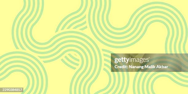 dynamic spaghetti, pasta, or ramen noodles swirl pattern background - macaroni stock illustrations